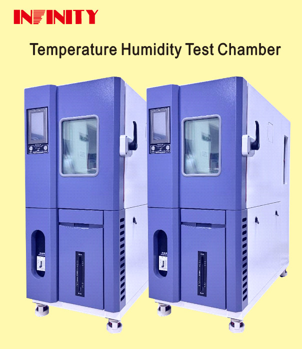 प्रोग्राम करने योग्य स्थिर तापमान आर्द्रता परीक्षण कक्ष 20%R.H.H. 98%R.H आर्द्रता नियंत्रण