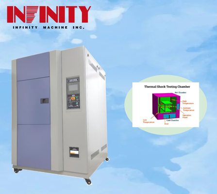 18KW स्रोत तापमान तेजी से परिवर्तन परीक्षक 500x400x400 मिमी के आंतरिक बॉक्स आकार के साथ