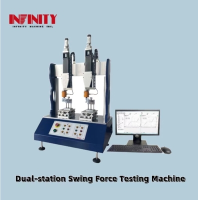 0.5KN बल मूल्य सेंसर क्षमता दो-स्टेशन स्विंग बल परीक्षण मशीन ±0.3% सटीकता के साथ
