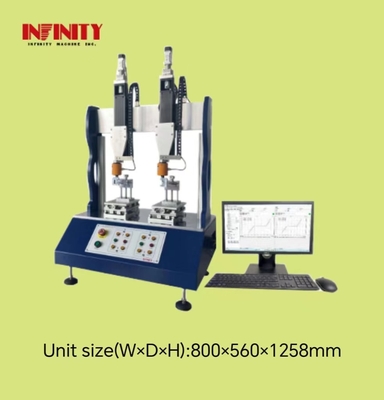 0.5KN बल मूल्य सेंसर क्षमता दो-स्टेशन स्विंग बल परीक्षण मशीन ±0.3% सटीकता के साथ