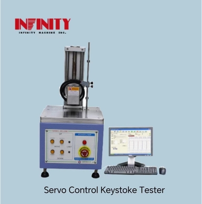 100 मिमी परीक्षण स्ट्रोक और AC220V 5A बिजली की आपूर्ति के साथ सर्वो नियंत्रण स्विच परीक्षक