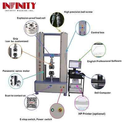 100Kn 200Kn 300Kn यूनिवर्सल टेन्सिल टेस्टिंग मशीन