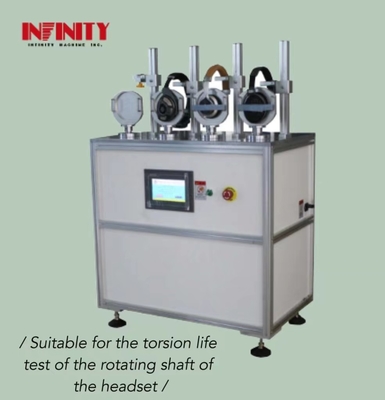औद्योगिक ग्रेड हेडफोन टॉर्शन लाइफ टेस्टिंग मशीन W850 X D360 X H 1200mm