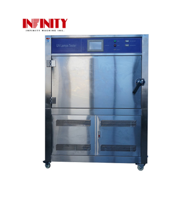 एएसटीएम डी 4329 100L यूवी लैंप त्वरित उम्र बढ़ने परीक्षण मशीन RT+10°C70°C 90%RH98%RH