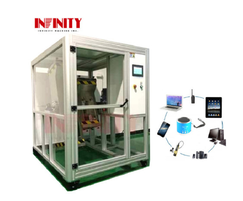 आर्थिक स्मार्टफोन रोलिंग ड्रॉप टेस्ट मशीन एलसीडी पीएलसी नियंत्रक AC220V 50Hz 3A के साथ