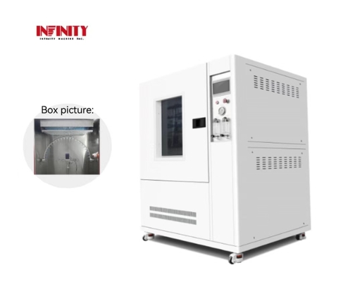 उच्च गुणवत्ता वाले वर्षा परीक्षण कक्ष IPX1 IPX2 IPX3 IPX4 उत्पादों के जलरोधक स्तर परीक्षण के लिए