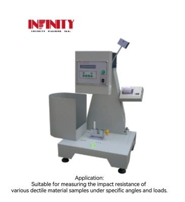 ISO 180 मानक 11J 22J IZOD डक्टिल सामग्री के लिए डिजिटल प्रभाव परीक्षण मशीन