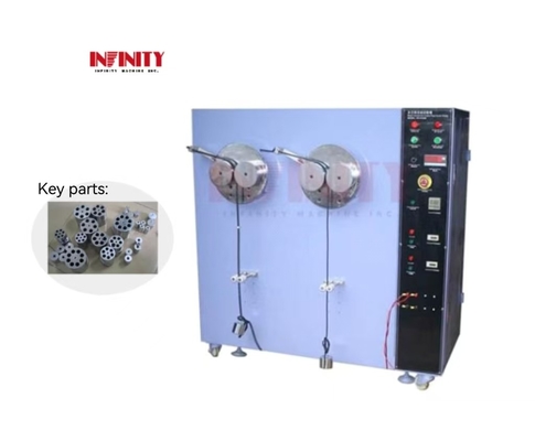 परीक्षण गति 10 ~ 60rpm इयरफोन केबल झुकने परीक्षण केबल झुकने चक्र परीक्षक