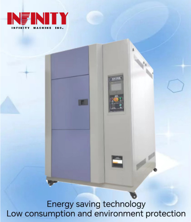 18KW स्रोत सुरक्षित और गैर विषैले शीतलन के साथ प्रोग्राम करने योग्य गर्म ठंडा सदमे परीक्षण कक्ष