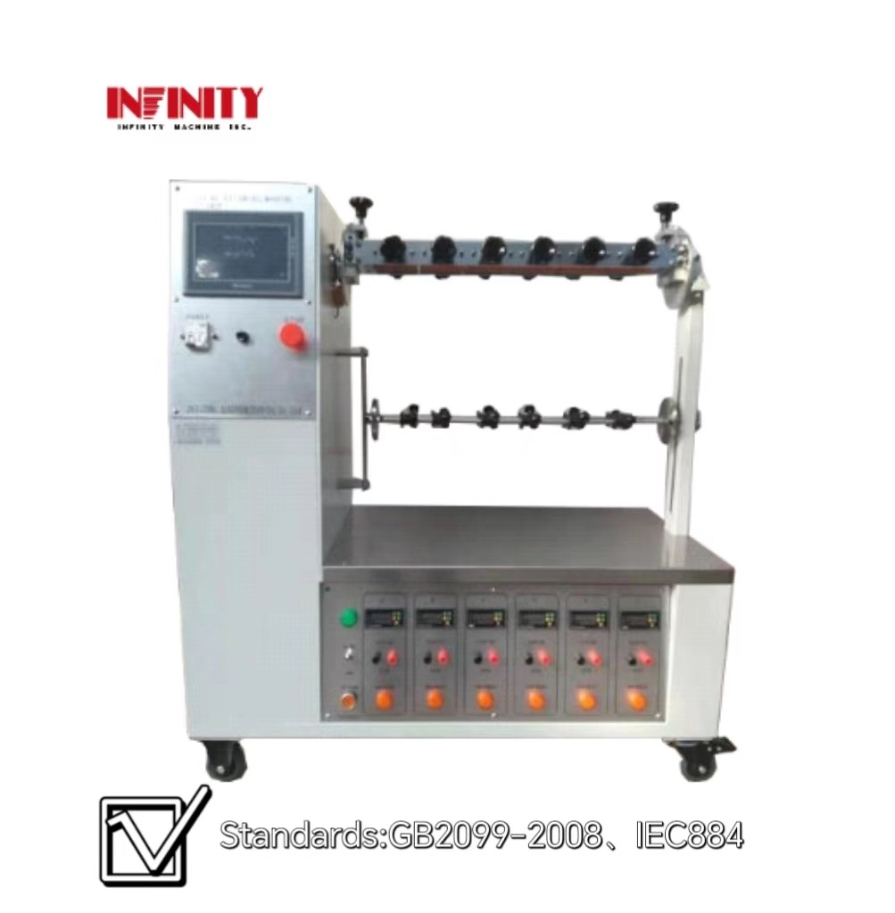 GB2099-2008 प्लग झुकने परीक्षण मशीन 6 सेट के साथ फिक्स्चर