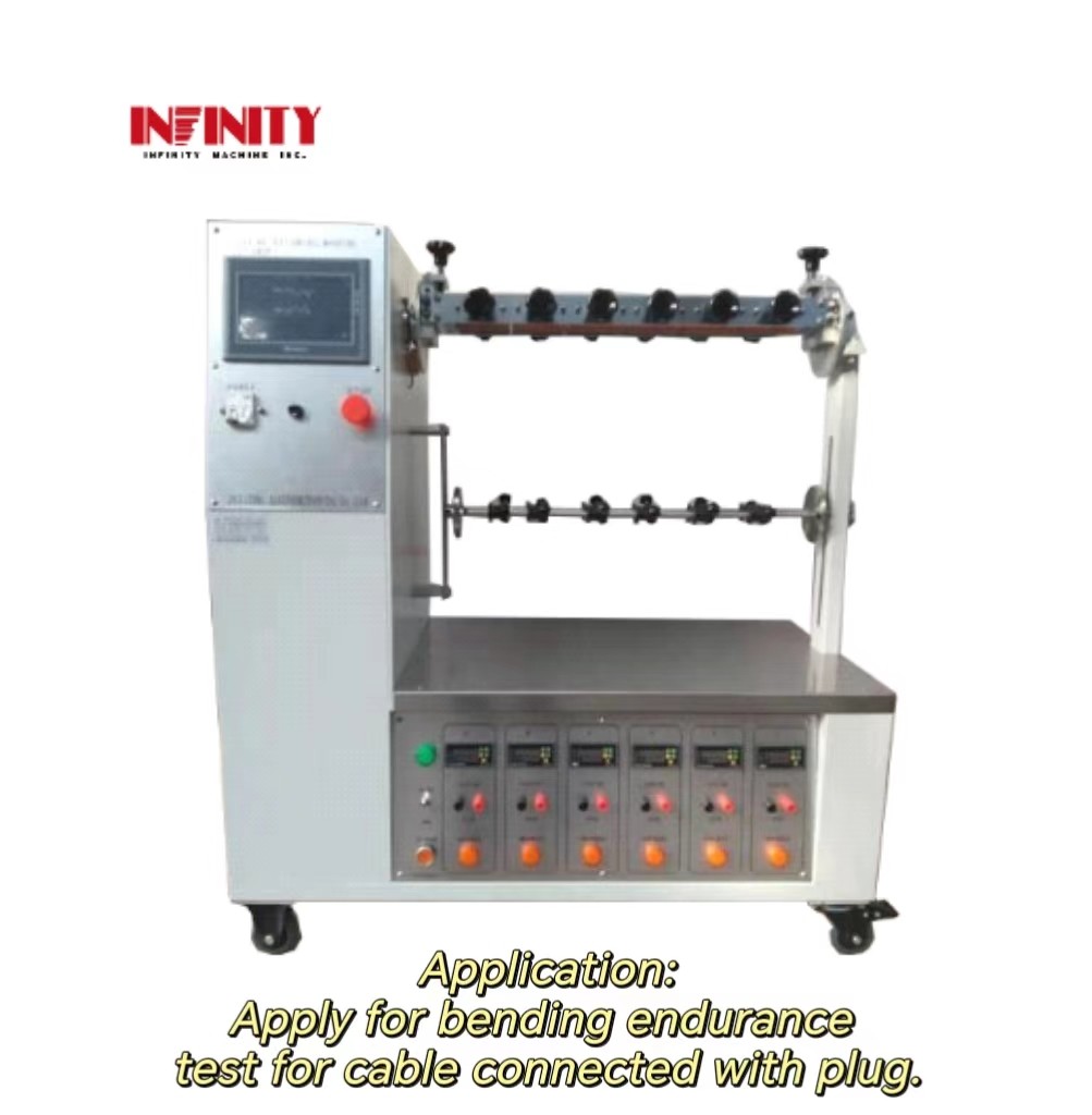 IN-8100A प्लग झुकने परीक्षक 1-180° ±90° समायोज्य वजन 132kg IN-8100A
