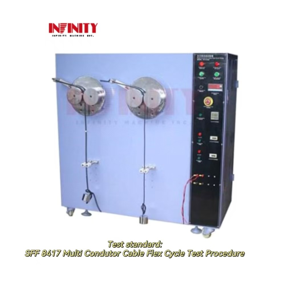 परीक्षण गति 10 ~ 60rpm इयरफोन केबल झुकने परीक्षण केबल झुकने चक्र परीक्षक