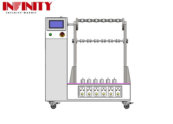 IEC 60884-1:2022 मानक लचीला केबल फ्लेक्सिंग टेस्ट मशीन समायोज्य झुकने कोण के साथ 1 ~ 180 °